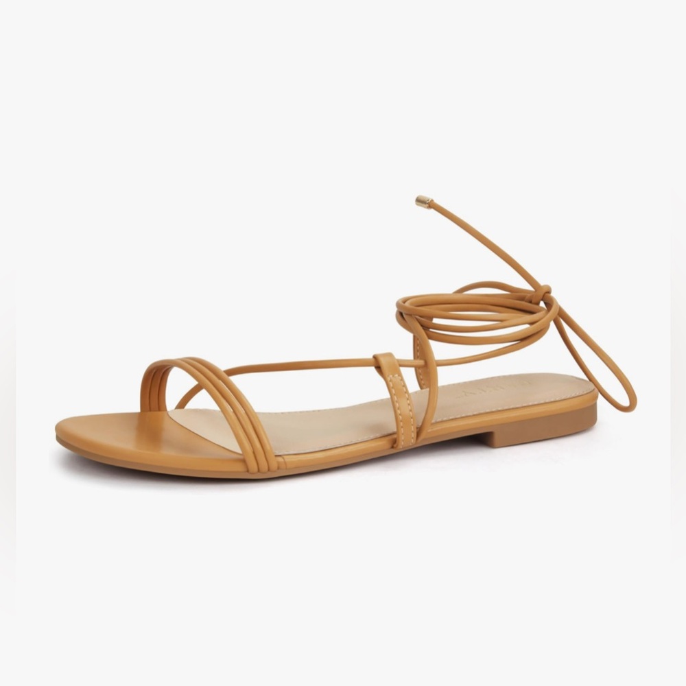 NEW Women’s Strappy Sandals Lace Up - 11